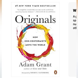 Originals by Adam Grant — White Cover Paperback